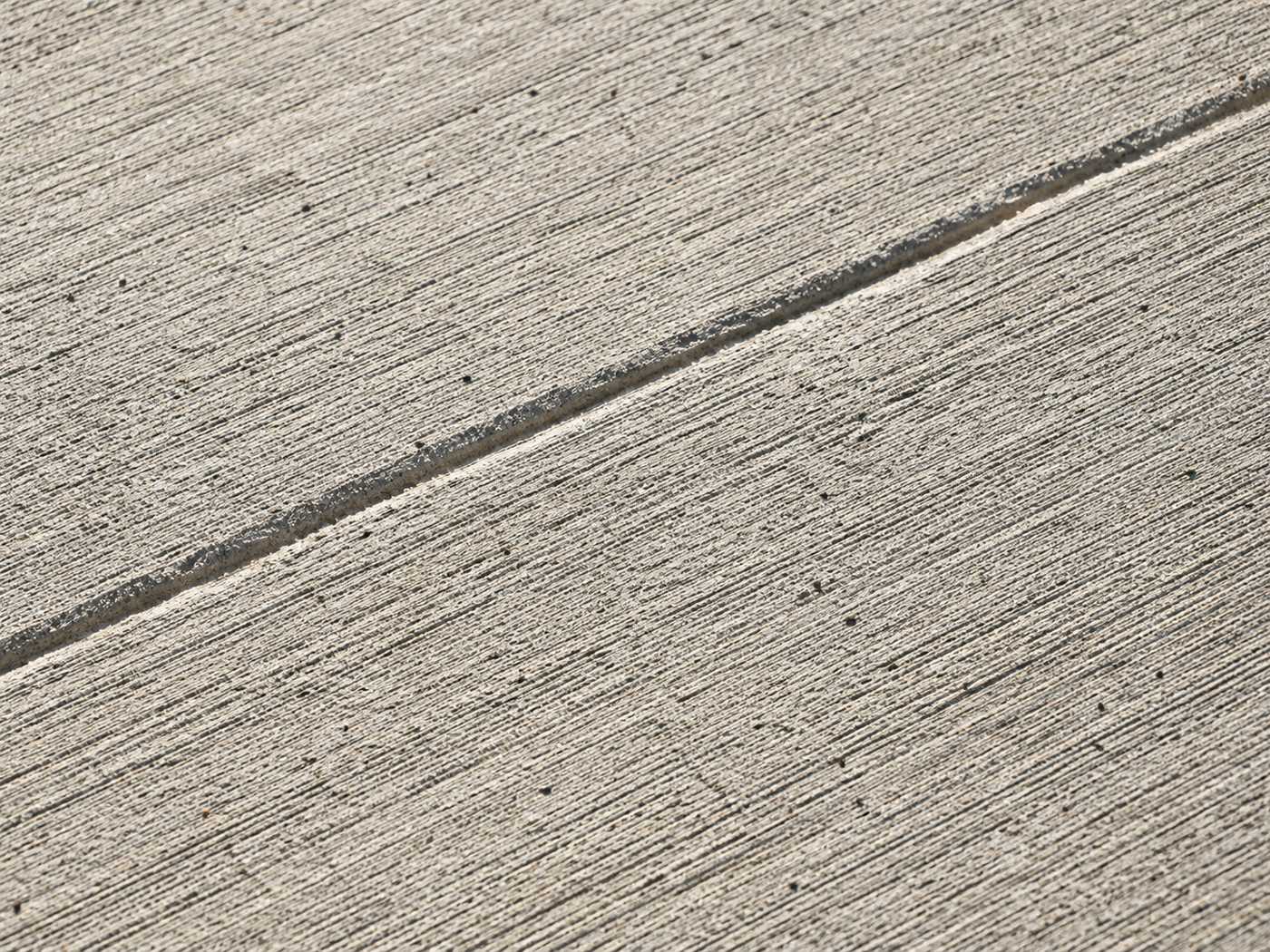 Broom finish concrete surface